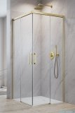Radaway Idea Kdd Brushed Gold kabina 100x110cm szczotkowane złoto 387062-99-01L/387063-99-01R