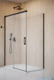 Radaway Idea Black 8 Kdj kabina 110x75cm lewa czarny mat/szkło przejrzyste 10340570-54-01L/10350503-01-01/10360075-01-01R