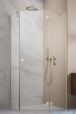 Radaway Essenza Ptj Brushed Gold kabina pięciokątna 90x80cm prawa szkło przejrzyste 1385010-99-01R/1385053-01-01