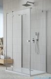 Radaway Essenza Brushed Nickel Kdj+S kabina 100x120x100cm lewa szczotkowany nikiel 1384052-01-01/1385024-91-01L/1384052-01-01