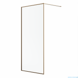 Radaway Modo F II Brushed Copper kabina Walk-in 75x201cm Szczotkowana Miedź szkło przejrzyste 10409075-93-01