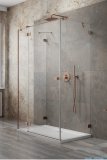 Radaway Essenza Pro Brushed Copper Kdj+S kabina 70x100x70cm lewa szczotkowana miedź 10097310-93-01L/10098070-01-01/10098070-01-01