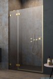 Radaway Essenza Pro Gold Dwj drzwi wnękowe 130cm lewe złoty połysk/szkło przejrzyste 10099130-09-01L