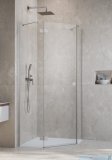 Radaway Essenza 8 Brushed Nickel Ptj kabina pięciokątna 80x100cm lewa szczotkowany nikiel 10490000-91-01L/10490500-01-01