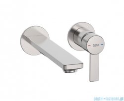 Roca Targa Bateria umywalkowa podtynkowa Inox (Everlux-PVD) A5A355FSM0