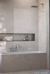 Radaway Essenza Brushed Nickel PND II parawan nawannowy 130cm prawy szczotkowany nikiel/przejrzyste 110002130-91-01R