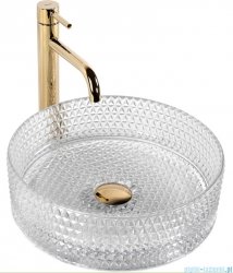 Rea Cristal Transparent 35 Umywalka nablatowa REA-U9670