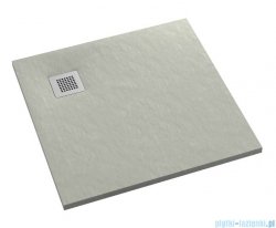 Schedpol Kalait Cement Stone brodzik kwadratowy + syfon 90x90cm 3.3101/CT/ST-M2