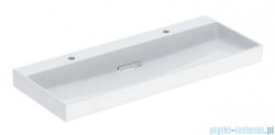 Geberit One CleanDrain Umywalka prostokątna dwa otwory na baterię 120x48cm KeraTect 505.049.00.1