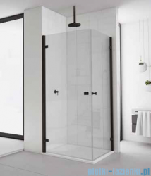 SanSwiss Annea Black Line kabina kwadratowa 80x80cm profile czarne AN1CG08000607/AN1CD08000607