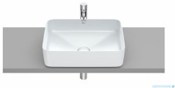 Roca FINECERAMIC umywalka nablatowa cienkościenna Square 50x37 perłowa A327530630