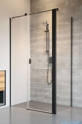 Radaway Nes Black Kds II kabina 90x90cm lewa czarny mat/szkło przejrzyste 10033090-54-01L/10040090-54-01