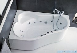 Poolspa Wanna asymetryczna LEDA 160x100 lewa + hydromasaż Smart 2 PHAH410ST2C0000