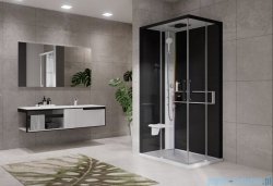 Novellini Glax 2 2.0 kabina z hydromasażem hydro plus 100x70 lewa biała G22A107SM1L-1UH