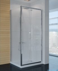 New Trendy Alta kabina kwadratowa 90x90cm przejrzyste D-0088A/D-0079B