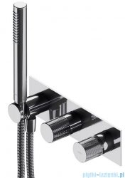 Omnires Contour bateria prysznicowo-wannowa podtynkowa z rączką prysznicową chrom CT8035/1CR