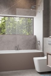 Radaway Modo New Brushed Nickel Pnj parawan nawannowy 50cm  L/P szczotkowany nikiel 10006050-91-01