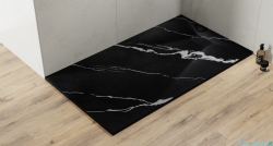 Besco Vexo Marble Black 120x80cm brodzik prostokątny VMB-120-80-P