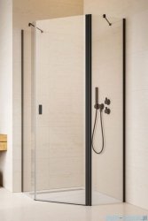 Radaway Nes Black Ptj kabina pięciokątna 100x100cm prawa czarny mat/szkło przejrzyste 10052000-54-01R/10052100-54-01