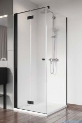 Radaway Nes 8 Black KDJ B kabina 100x100 lewa czarny mat/szkło przejrzyste 10075100-54-01L/10089100-01-01