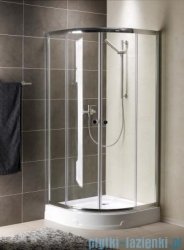 Radaway Premium A Kabina półokrągła 90x90x190 szkło grafitowe 30403-01-05