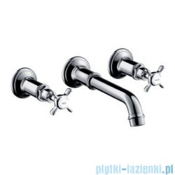 Hansgrohe Axor Montreux Bateria ścienna 3-otworowa umywalkowa podtynkowa nikiel szczotkowany 16532820