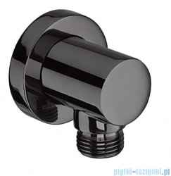 Roca kolanko ścienne Aqua ROUND 1/2 do podłączenia natrysku z powłoką Everlux-PVD Titanium Black A5B1450CN0