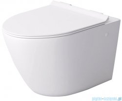 Massi Decos Mini Rimless miska wisząca+deska wolnoopadająca slim biała MSM-0003SLIM