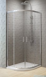 New Trendy New Varia kabina półokrągła 90x90x190 cm przejrzysta K-0499