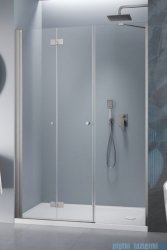 Radaway Nes Brushed Nickel DWSB drzwi wnękowe 100cm W1 lewe szczotkowany nikiel szkło przejrzyste 10044750-91-01L/10045250-01-01