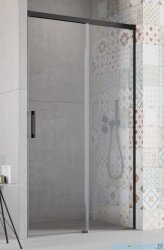 Radaway Idea Black Dwj drzwi wnękowe 110cm prawe czarny mat/szkło przejrzyste 387015-54-01R