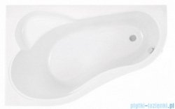 Poolspa Wanna asymetryczna LEDA 160x100 lewa + stelaż PWAH410ZS000000