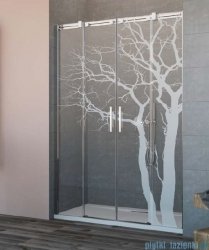 Grawer na szkle dla kabin Radaway wzór 05 tree