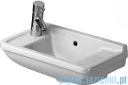 Duravit Starck 3 umywalka mała z przelewem, z półką na baterię 500x260 mm 075150 00 00