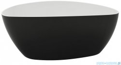 Marmite Rita XL Bicolor wanna wolnostojąca 170x77 cm biało-czarna + syfon 622500171000