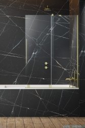 Radaway Furo Brushed Gold PND II parawan nawannowy 150cm prawy szczotkowane złoto 10109788-99-01R/10112744-01-01