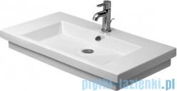 Duravit 2nd floor umywalka meblowa z przelewem z trzema otworami na baterie 800x500 mm 049180 00 30