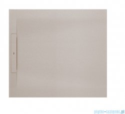 Roca Pyros 90x90cm brodzik kwadratowy kompozytowy STONEX beżowy AP90138438403650
