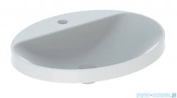 Geberit VariForm Umywalka owalna z półką z otworem na baterię, bez przelewu 60x48cm 500.726.01.2