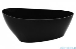 Besco Keya black 165x70cm czarna wanna wolnostojąca + odpływ klik-klak #WMD-165-KCZ