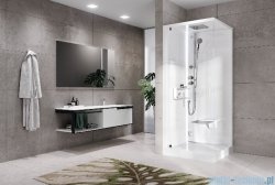 Novellini Glax 2 2.0 kabina z hydromasażem hydro plus 90x90 lewa total biała G22GF99SM1L-1UU