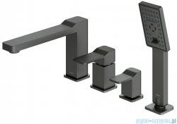 Omnires Slide bateria wannowa 4-otworowa kompletna grafit SL7732GR