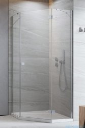 Radaway Essenza Ptj kabina pięciokątna 90x100cm prawa szkło przejrzyste 1385010-01-01R/1385056-01-01