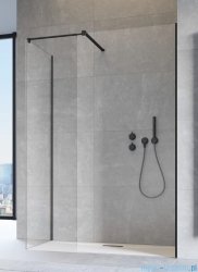 Radaway Modo New Black III kabina Walk-in 105x90x200 czarny mat/szkło przejrzyste 389105-54-01/389094-54-01/389000-54