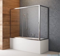 Radaway Vesta Dwj+s parawan nawannowy 140x80cm szkło fabric 209114-01-06/204080-06