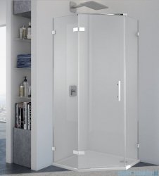 SanSwiss Pur PUR51 Drzwi 1-częściowe do kabiny 5-kątnej 45-100cm profil chrom szkło przezroczyste Lewe PUR51GSM21007
