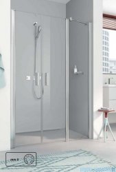 Kermi Pega drzwi wahadłowe 2-skrzydłowe z jednym polem stałym 140 cm lewe przejrzyste PEPFL14020VPK