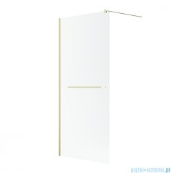 Radaway Modo New II Brushed Light Gold z wieszakiem kabina Walk-in 110x200 szczotkowane jasne złoto szkło przejrzyste 389114-98-01W