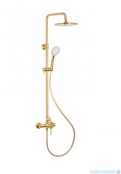 KFA MOZA BRUSHED GOLD deszczownia z baterią natryskową złoty szczotkowany 5036-910-31