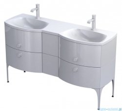 Oristo Louis szafka z umywalką 144x55x47 biały OR50-SD2S-62-1/OR50-SD2S-62-1/OR50-SD2S-24-1/UME-LU-144-93-D